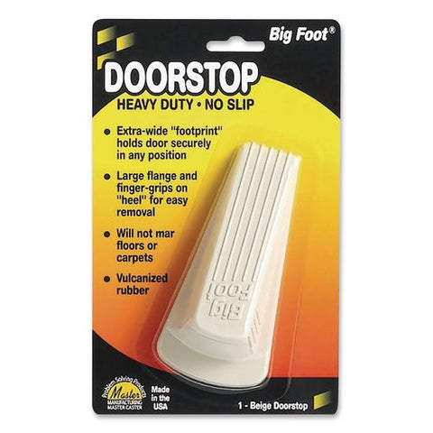 Big Foot Doorstop, Beige, 12/carton