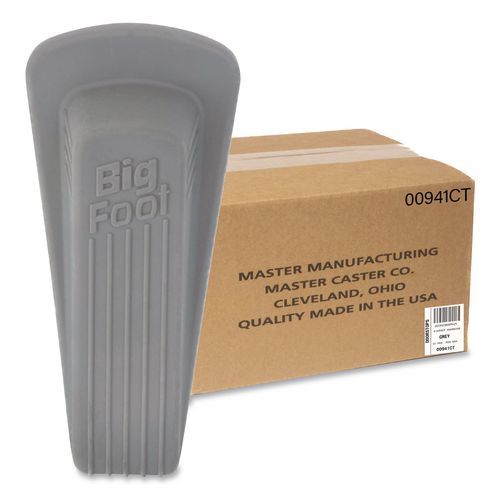 Big Foot Doorstop, Gray, 12/carton