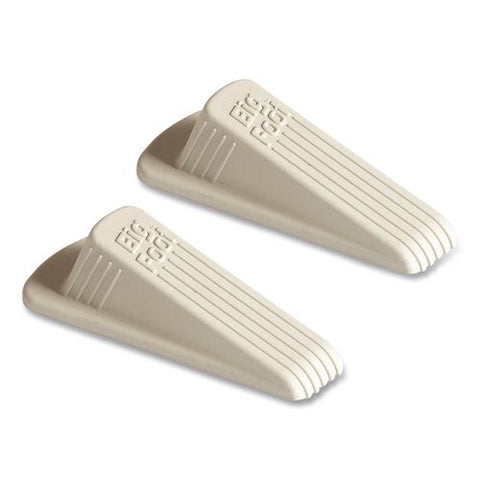 Big Foot Doorstop, Wedge, Beige, 2/pack, 6 Packs/carton