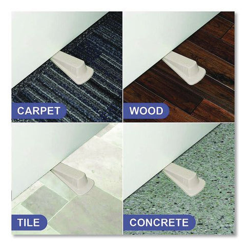Big Foot Doorstop, Wedge, Beige, 2/pack, 6 Packs/carton