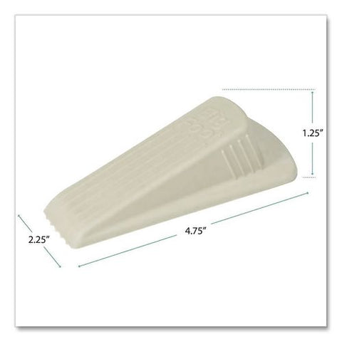 Big Foot Doorstop, Wedge, Beige, 2/pack, 6 Packs/carton