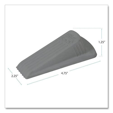 Big Foot Doorstop, Gray, Bulk Pack, 12/carton