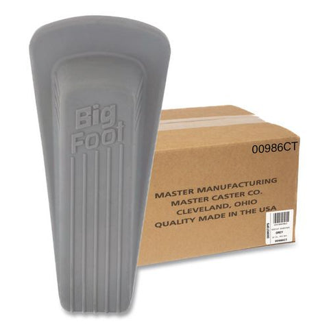 Big Foot Doorstop, Gray, Bulk Pack, 12/carton