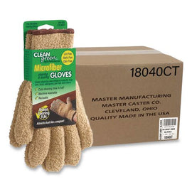 Cleengreen Microfiber Cleaning And Dusting Gloves, 6 Pairs/carton