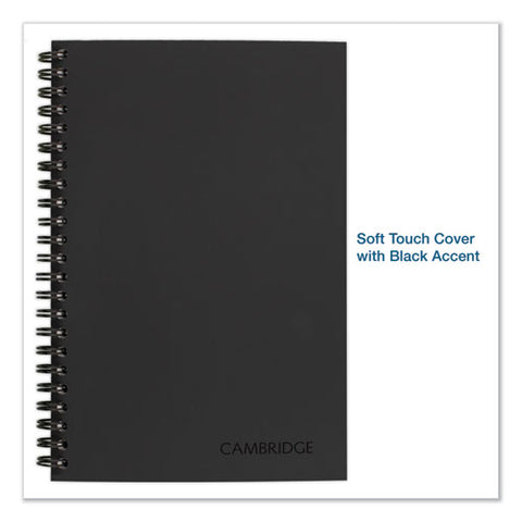 Wirebound Guided Quicknotes Notebook, 1-subject, List-management Format, Dark Gray Cover, (80) 8 X 5 Sheets