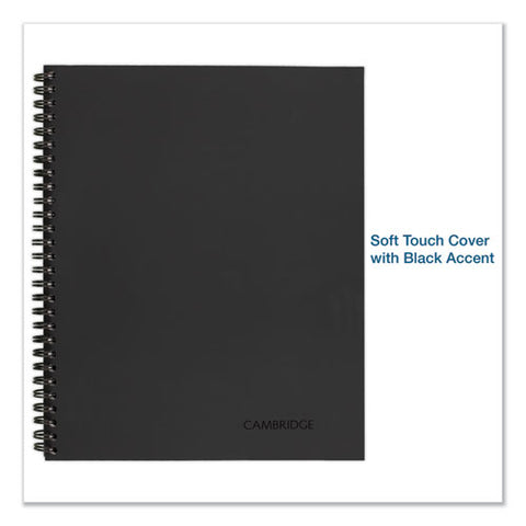 Wirebound Guided Meeting Notes Notebook, 1-subject, Meeting-minutes/notes Format, Dark Gray Cover, (80) 11 X 8.25 Sheets