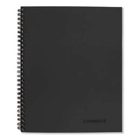 Wirebound Business Notebook, 1-subject, Wide/legal Rule, Black Linen Cover, (80) 9.5 X 6.63 Sheets