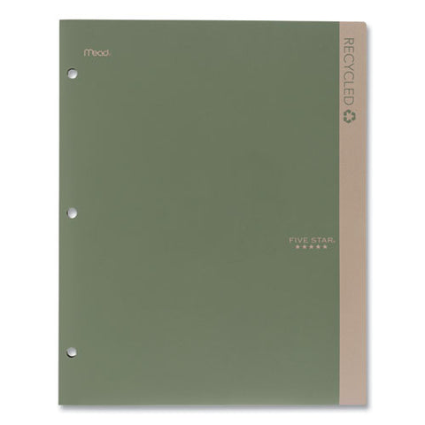 Recycled Plastic Two-pocket Folder, 11" X 8.5", Randomly Assorted