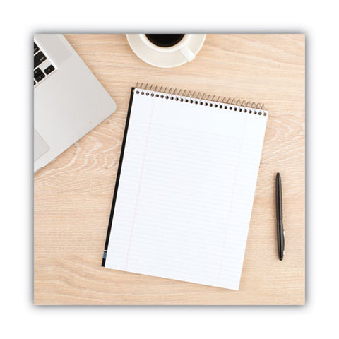 Stiff-back Wire Bound Notepad, Medium/college Rule, Navy Cover, 70 White 8.5 X 11.5 Sheets