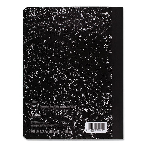 Square Deal Composition Book, 3-subject, Wide/legal Rule, Black Cover, (100) 9.75 X 7.5 Sheets, 12/pack