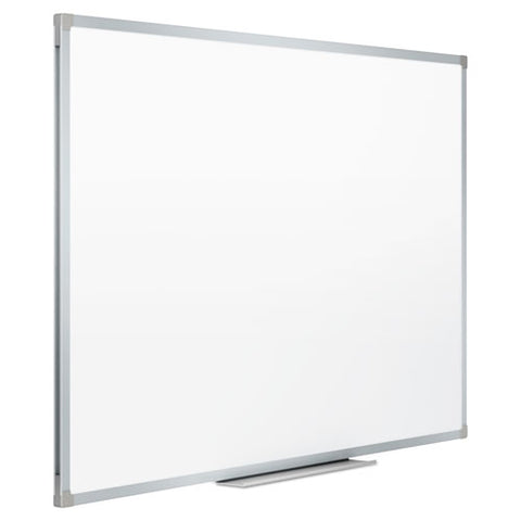 Dry Erase Board With Aluminum Frame, 72" X 48", White Surface, Satin Aluminum Frame