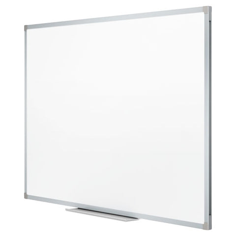 Dry Erase Board With Aluminum Frame, 72" X 48", White Surface, Satin Aluminum Frame