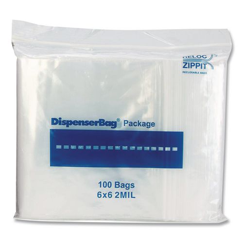 Bag,zplck,6x6,clr,1m
