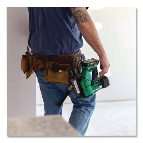 18v Brushless Lithium-ion Compact 18 Ga Cordless Brad Nailer Kit (2 Ah), 5/8" To 2" Nails, Green/black