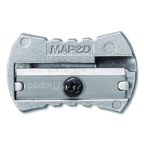 Classic 1-hole Metal Pencil Sharpener, 2.26 X 0.49 X 4.33, Silver