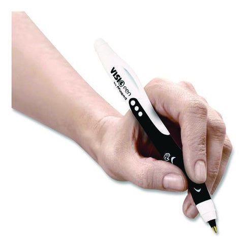 Visio Left-handed Ballpoint Pen, Stick, Medium 1 Mm, Assorted Ink And Barrel Colors, 3/pack