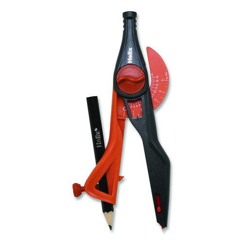 Universal Plastic Locking Compass, 12" Maximum Diameter, Randomly Assorted Colors