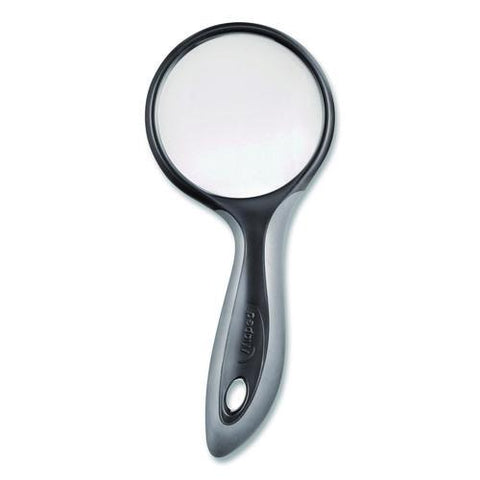 2.5x Soft Touch Large Magnifying Glass, Plastic Lens, 3" Dia, Randomly Assorted Color