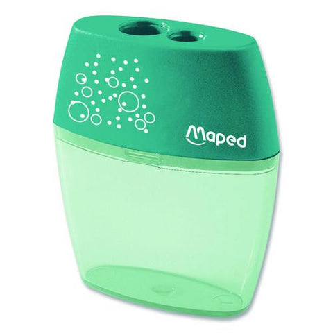 Shaker Two-hole Canister Pencil Sharpener, 3.74 X 1.02 X 4.92, Randomly Assorted Color