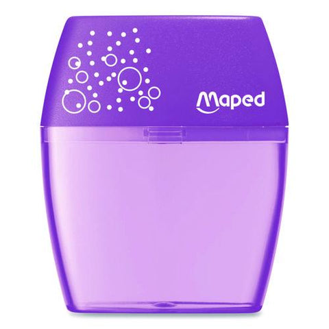 Shaker Two-hole Canister Pencil Sharpener, 3.74 X 1.02 X 4.92, Randomly Assorted Color