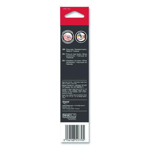 Essentials Triangular Pre-sharpened Pencils, Hb (#2), Black Lead, Yellow Barrel, 12/box