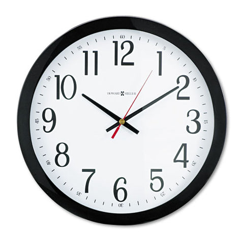 Gallery Wall Clock, 16" Overall Diameter, Black Case, 1 Aa (sold Separately)