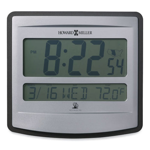 Nikita Wall Clock, Silver/charcoal Case, 8.75" X 8", 2 Aa (sold Separately)