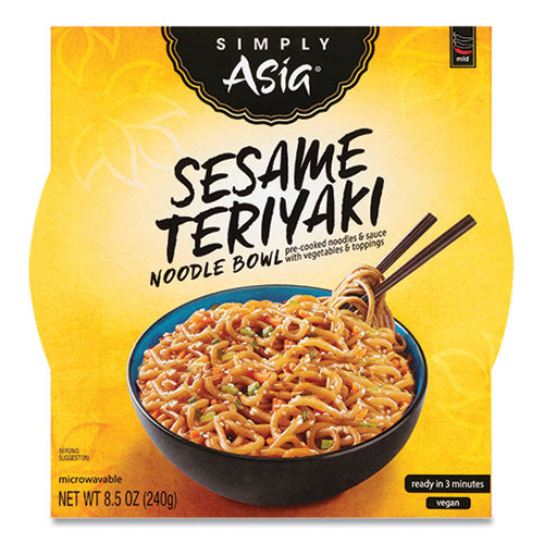 Simply Asia Sesame Teriyaki Noodle Bowl, 8.5 Oz, 6/carton