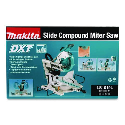 Ls1019l 10" Dual-bevel Sliding Compound Miter Saw With Laser, 3,200 Rpm, -48 To +48 Degree Bevel, -60 To +60 Degree Miter