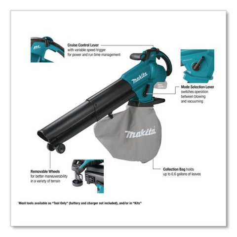 18v Lxt Bl Li-ion 6.6 Gal Cordless Blower/vacuum/mulcher (tool Only)