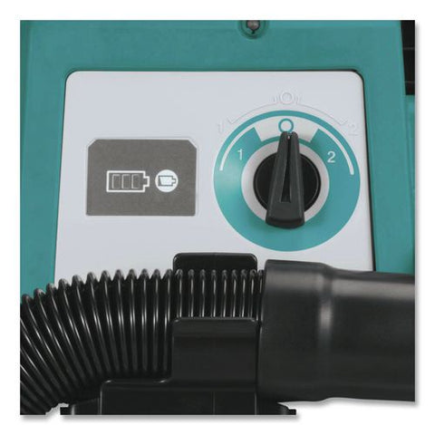Lxt 18 V Li-ion Hepa Dust Extractor/vacuum (tool Only), 2 Gal Tank Capacity, Black/teal/white