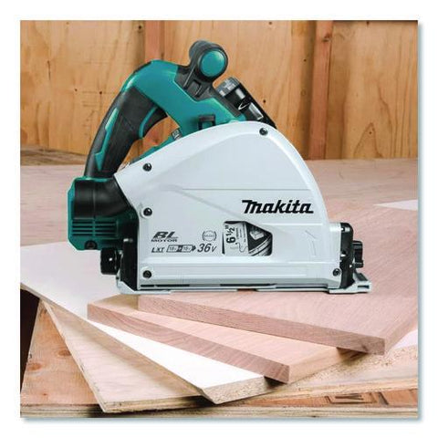 18v X2 (36v) Lxt Brushless Lithium-ion 6.5" Cordless Plunge Circular Saw Kit With Batteries, 6,300 Rpm, 0 To +48 Degree Bevel