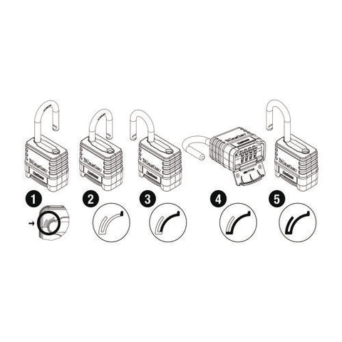 Proseries Stainless Steel Easy-to-set Combination Lock, Stainless Steel, 2.18" Wide