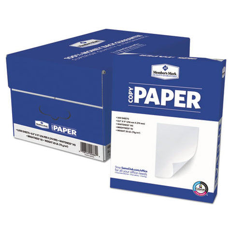 Bulk White Copy Paper, 92 Bright, 20 Lb Bond Weight, 8.5 X 11, White, 500 Sheets/ream, 10 Reams/carton