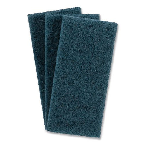 Doodlebug Medium-duty Scrub Pad, 4.62" X 10", Blue, 10/carton