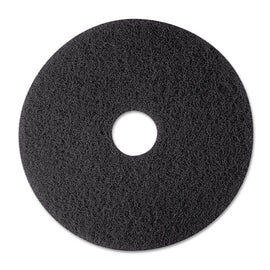 Low-speed Stripper Floor Pad 7200, 12" Diameter, Black, 5/carton