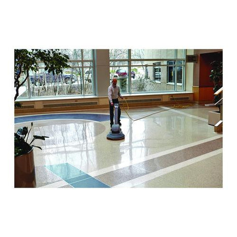 Clean And Shine Pad, 28 X 14, Brown/yellow, 5/carton
