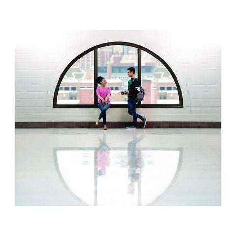 Clean And Shine Pad, 28 X 14, Brown/yellow, 5/carton