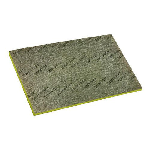 Clean And Shine Pad, 28 X 14, Brown/yellow, 5/carton