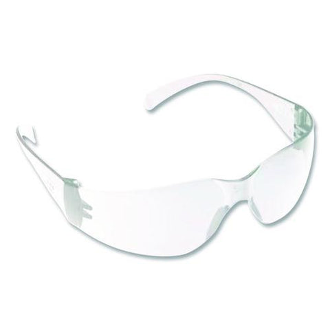 Virtua Wraparound Protective Eyewear, Clear Plastic Frame, Clear Polycarbonate Lens, 100/carton
