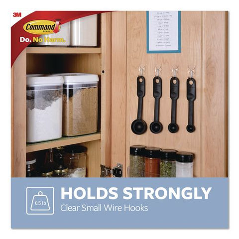 Small Wire Hooks, Small, Plastic/metal Wire, White, 0.5 Lb Capacity, 6/pack