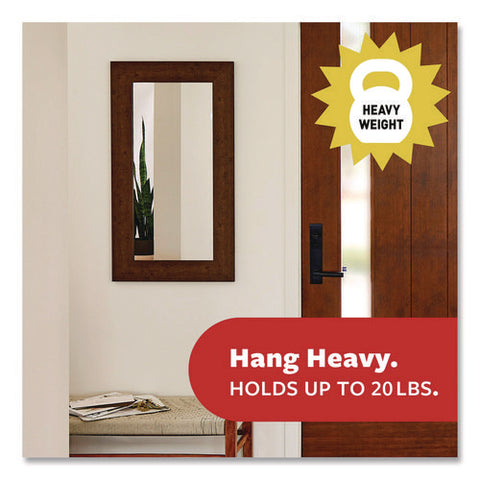 Picture Hanging Strips, X-large, Removable, Holds Up To 20 Lbs Per 4 Pairs, 8 Pairs/pack