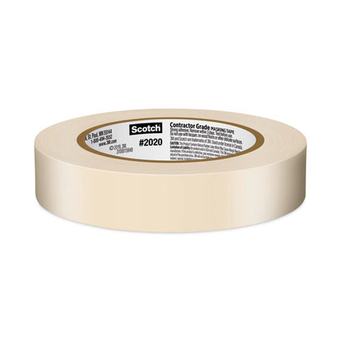 Commercial-grade Masking Tape For Production Painting, 3" Core, 0.94" X 60 Yds, Natural