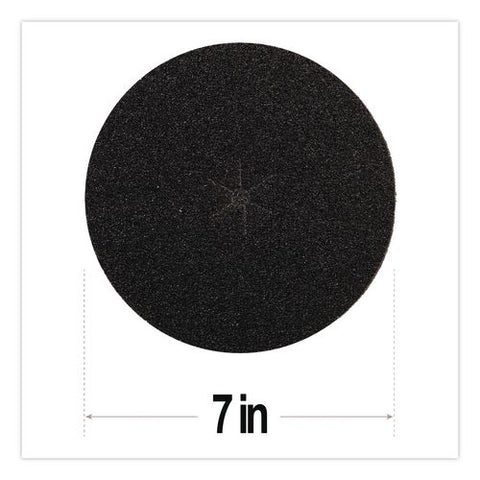 Resinite Floor Surfacing Disc, 7" Diameter, Black, 300/carton