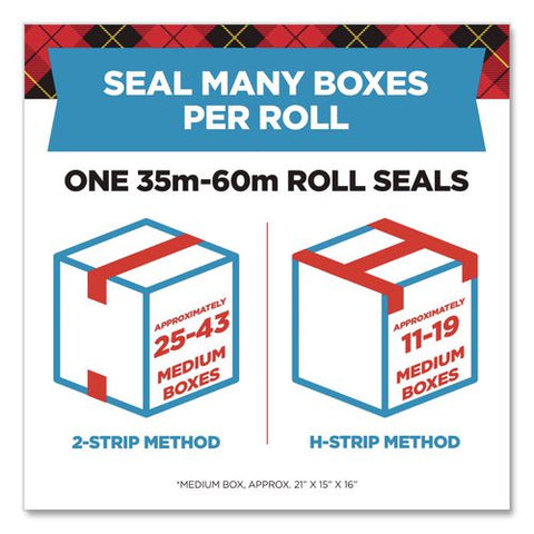3850 Heavy-duty Packaging Tape, 3" Core, 1.88" X 43.7 Yd, Clear, 3/pack