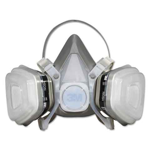 Dual Cartridge Respirator Assembly 52p71, Organic Vapor/p95, Medium