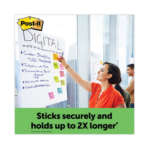 Vertical-orientation Self-stick Easel Pad Value Pack, Green Headband, Unruled, 25 X 30, White, 30 Sheets, 6/carton