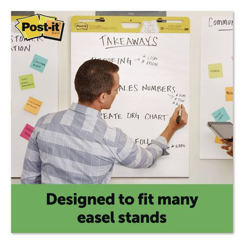 Self-stick Easel Pads, Vertical Orientation, (30) White 25 X 30 Sheets, 8/pack
