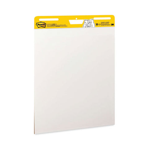 Vertical-orientation Self-stick Easel Pad Value Pack, Unruled, 25 X 30, White, 30 Sheets, 4/carton