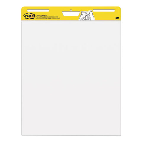 Vertical-orientation Self-stick Easel Pads, Unruled, 25 X 30, White, 30 Sheets, 2/carton